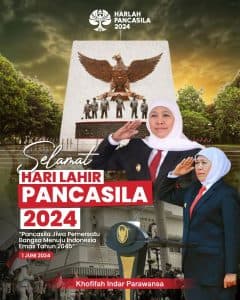 Peringati Hari Lahir Pancasila ini Pesan Khofifah