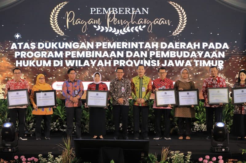 223 Desa/ Kelurahan di Jatim Diresmikan Bepredikat Sadar Hukum