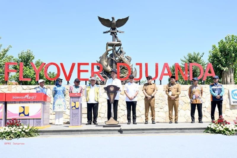Presiden Jokowi Resmikan Flyover Juanda