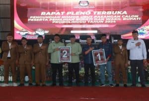 KPU Probolinggo: Zulmi-Abd Rasit No Urut 1, Haris-Fahmi No Urut 2