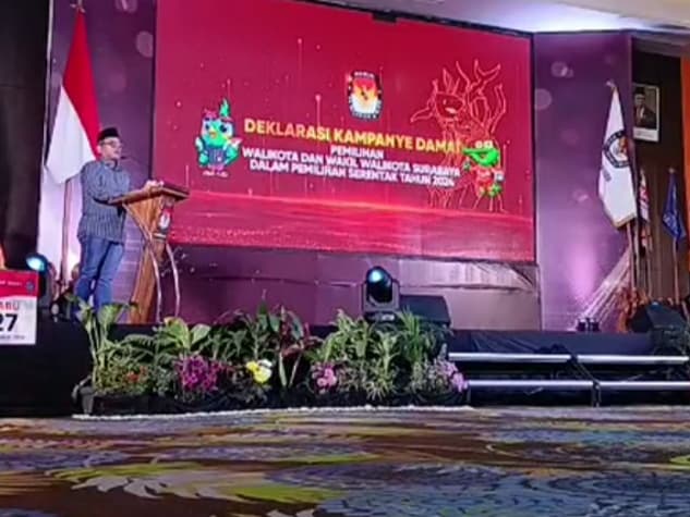 KPU Surabaya Tetap Gelar Deklarasi Damai Meski Paslon Tunggal