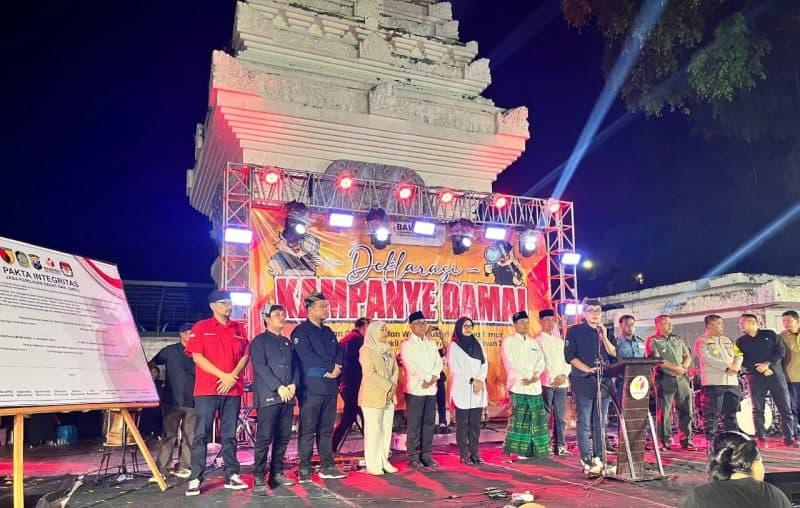 Tak Hanya KPU, Bawaslu Banyuwangi Gelar Deklarasi Kampanye Damai