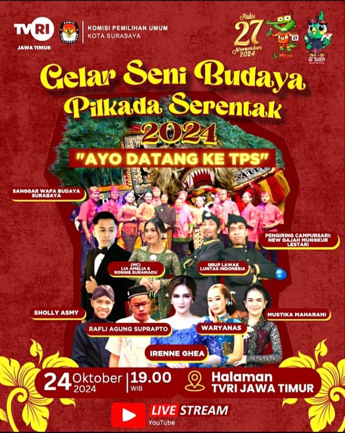 Live Malam Ini! Pagelaran Seni Budaya Bertajuk ‘Ayo Datang Ke TPS’