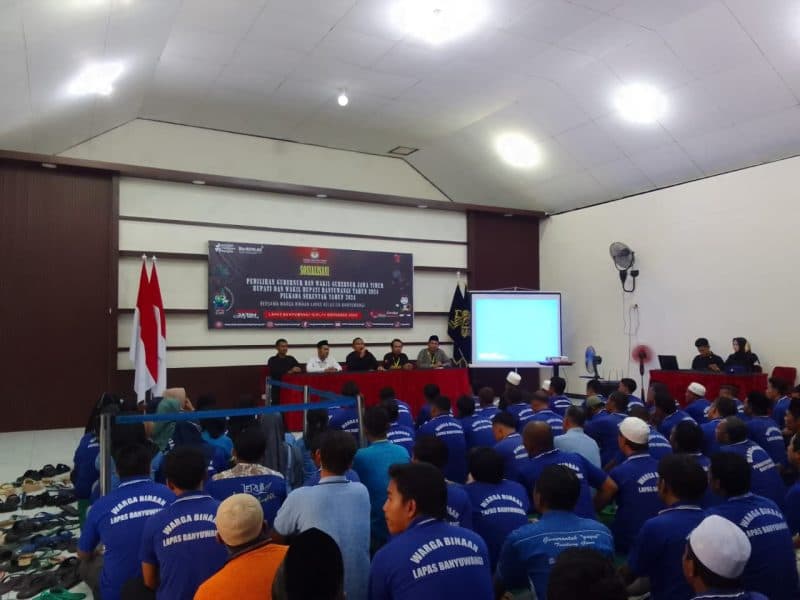KPU Banyuwangi Ajak Warga Binaan Lapas Gunakan Hak Pilihnya 100 Persen