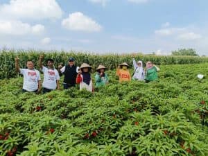 Petani Bunga Di Jombang Titip Program Ke Tim Pemenangan Paslon 01
