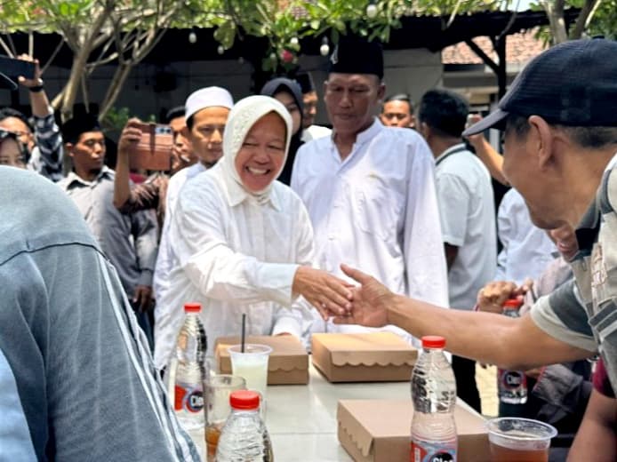 Risma: Normalisasi Kali Porong Agar Sidoarjo Tidak Beli Air Surabaya