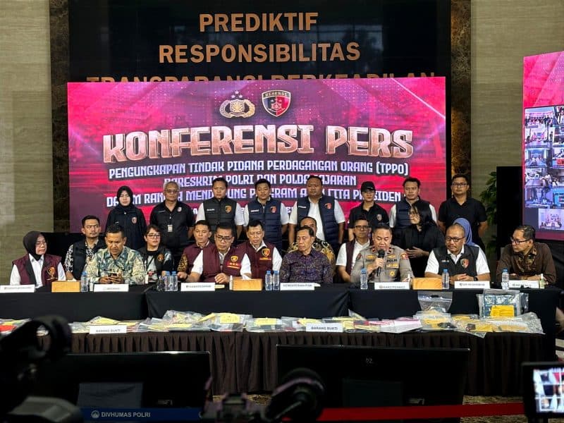 Polri Ungkap 397 Kasus TPPO dan 482 Tersangka, 904 Korban Diselamatkan