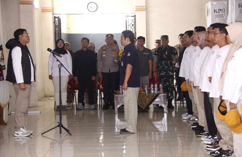 Dandim 0808&Forkopimda Ikuti Apel Kesiapan Distribusi Logistik Pilkada