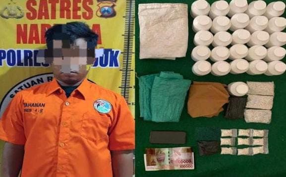 Gerebek Rumah Pengedar Pil, Polres Nganjuk Sita 27.100 Butir Dobel L