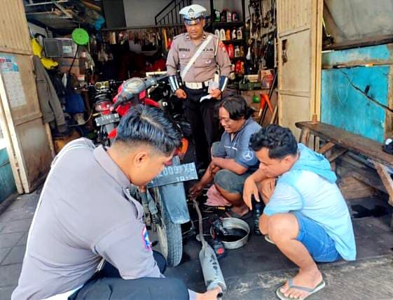 Polres Tanjung Perak Imbau Bengkel Tidak Layani Pasang Knalpot Brong