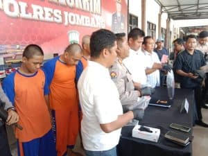 Kerjasama Lintas Polsek, 5 Pelaku Curanmor Diciduk di Jombang