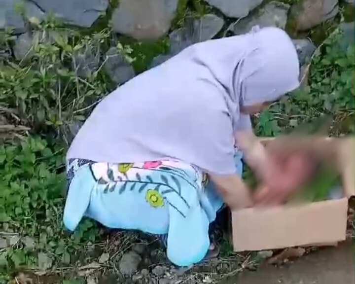 Bayi Mungil Laki-laki Ditemukan dalam Kardus di Wonosalam Jombang