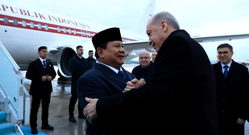 Momen Langka di Ankara! Erdoğan Turun Langsung Sambut Prabowo