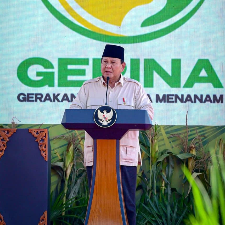 Ketahanan Pangan: Prabowo Resmikan Program Gerakan Indonesia Menanam