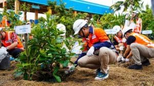 HUT ke-26, TPS Surabaya Pilih Tanam Pohon Buah Bareng Mitra