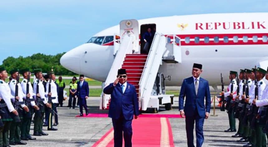 Prabowo Tiba di Brunei, Bertemu Sultan Hassanal Bolkiah