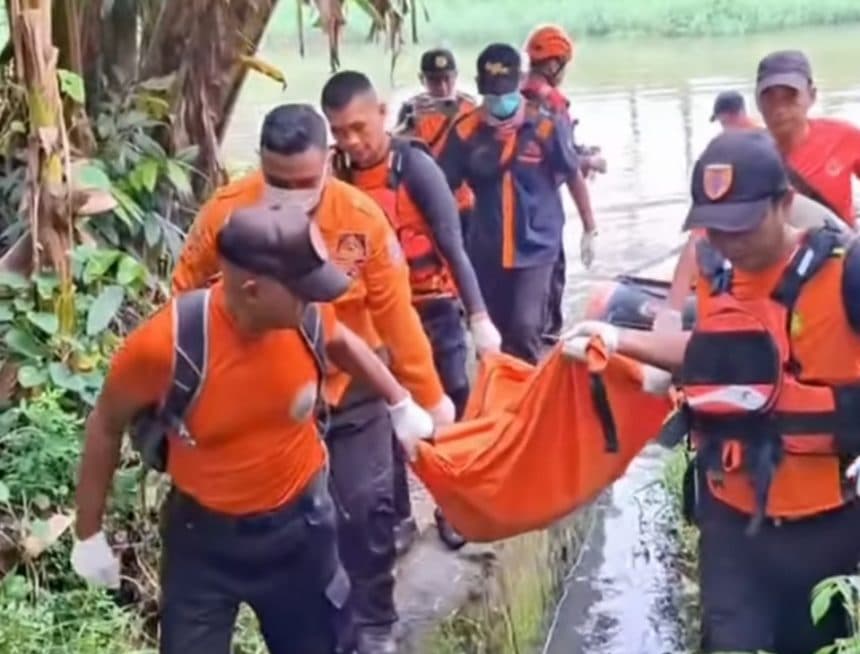 Cari Enceng Gondok, Tukang Becak Tewas Mengapung di Sungai Kedurus