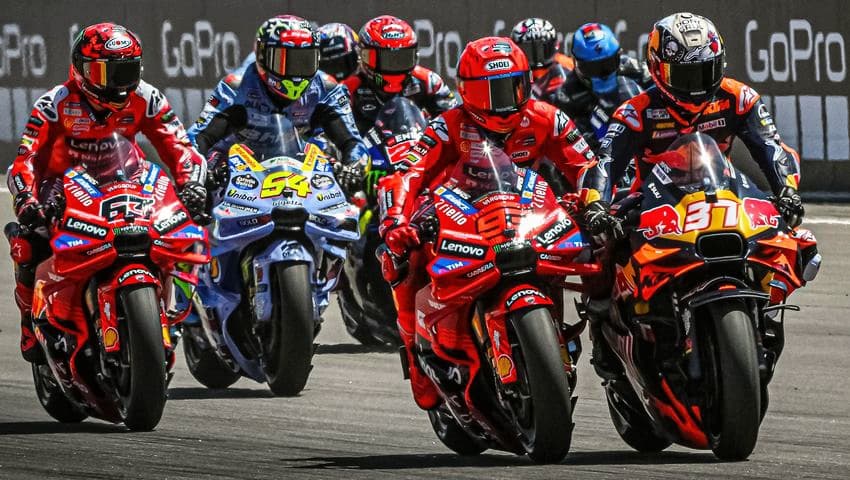 MotoGP Sprint Race Aragon: Duo Marquez Juara, Aldeguer Lengkapi Podium