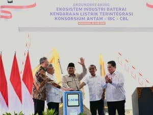 Indonesia-Tiongkok Bangun Pabrik Baterai EV Terbesar se-Asia Tenggara