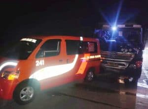 Mobil Patroli Tol Jomo Terseret 100 Meter Diseruduk Truk Tangki Etanol