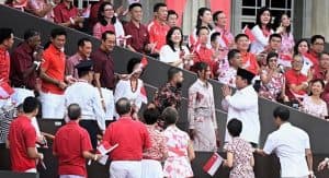 Disambut Meriah,Presiden Prabowo Hadiri Parade Hari Nasional Singapura