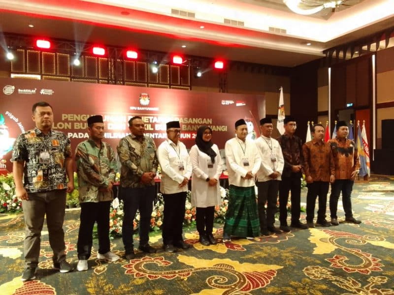 Sah! Pasangan Ipuk-Mujiono dan Gus Makki-Ali Ruchi Maju Pilkada 2024