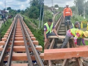 KAI Daop 9 Jember Gunakan Bantalan Rel Sintetis Ala Teknologi Jepang