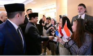 Presiden Prabowo Disambut Meriah Warga Indonesia di Washington DC