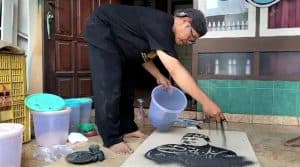 Unik! Seniman Jombang Ciptakan Karya Lukis Pasir Gambar Tokoh Ternama