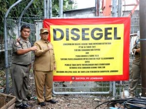 2 Miliar PAD Jombang Hilang, Pemkab Jombang Segel 178 Tower BTS Ilegal