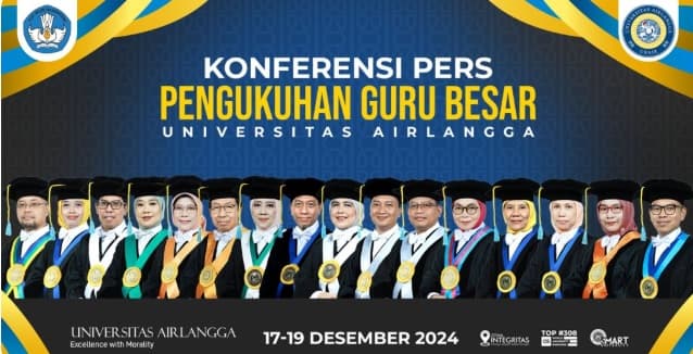 Ini 16 Guru Besar Baru UNAIR Dikukuhkan di Akhir Tahun 2024