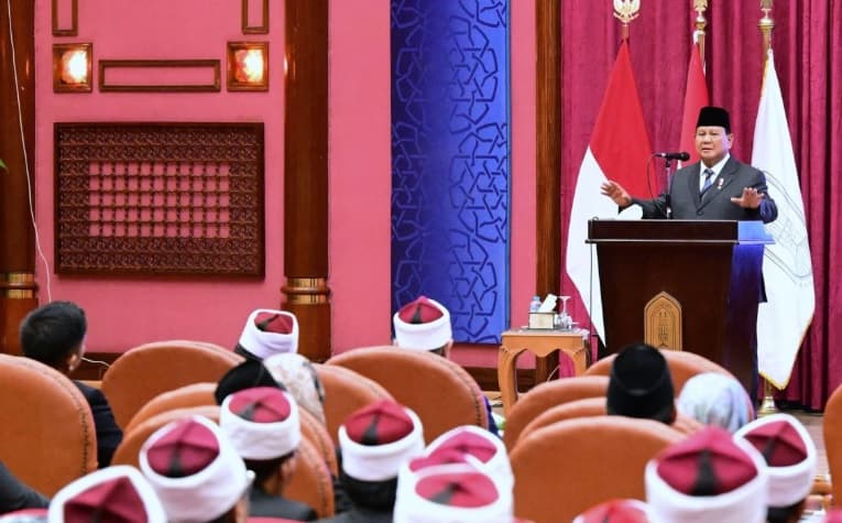 Presiden Prabowo Sapa Mahasiswa Al Azhar Mesir dari Indonesia
