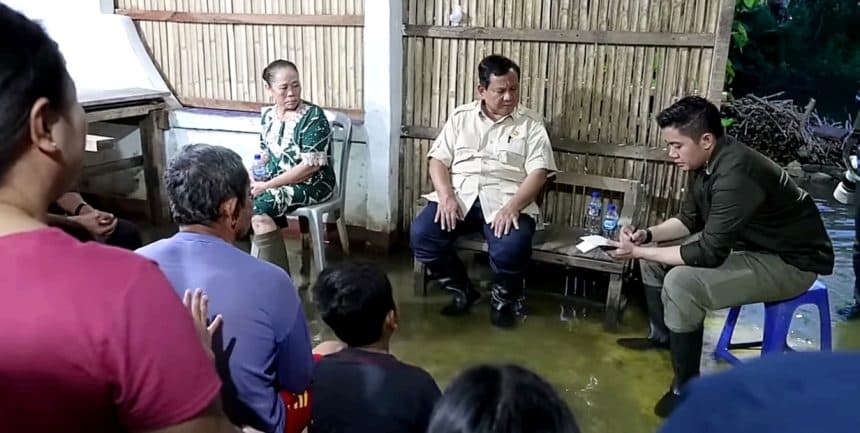 Presiden Prabowo Cek Langsung Kondisi Warga Terdampak Banjir di Bekasi