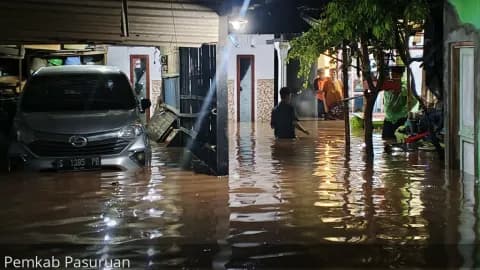 Banjir Rendam Sebelas Kecamatan di Pasuruan, 6.650 Rumah Terdampak