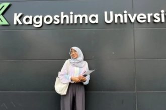 Kartika Utami Putri, mahasiswa Bahasa dan Sastra Jepang UNAIR, lolos seleksi beasiswa Kagoshima University 2024. (Foto: Tika)