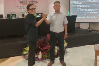 Yatimul Ainun dan Amir Tejo secara aklamasi terpilih menjadi Ketua - Sekretaris AMSI Jawa Timur 2024-2028. (Foto : Rois)