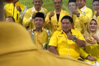 Jajaran pengurus DPD Golkar Kabupaten Jombang. (Foto : Prayo/siginews.com)