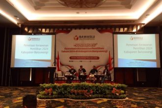 Sosialisasi indeks kerawanan Pilkada Banyuwangi Tahun 2024. (Foto : Irham Kusuma/siginews.com)