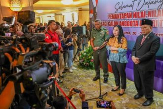 Pemantapan Nilai-Nilai Kebangsaan Bagi Anggota Terpilih DPD RI dan DPR RI Periode 2024-2029 yang diselenggarakan oleh Lembaga Ketahanan Nasional Republik Indonesia (Lemhanas RI) di Hotel Shangri-La, Jakarta, Sabtu (21/9/2024). (Foto: Biro Pers, Media, dan Informasi LaNyalla)
