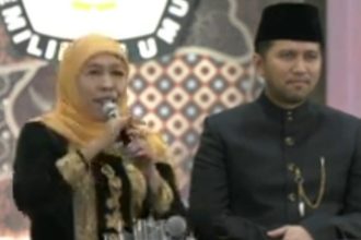Pasangan cagub-cawagub Jatim Khofifah-Emil.