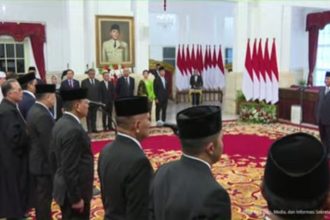 Pelantikan Wakil Menteri Kabinet Merah Putih periode 2024-2029 dipimpin oleh Presiden RI Prabowo Subianto. (Foto : SS Sekretariat Presiden)