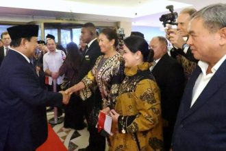 Presiden Republik Indonesia, Prabowo Subianto, tiba di salah satu hotel di Rio de Janeiro pada Minggu (17/11/2024) dini hari. (Foto: BPMI Setpres/Syauqi)