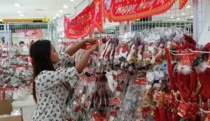 Pernak-pernik perayaan Natal. (Foto : kfp)