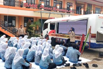 Kegiatan Satuan Pendidikan Aman Bencana (SPAB) yang digelar BPBD Jatim. (Foto : BPBD Jatim)