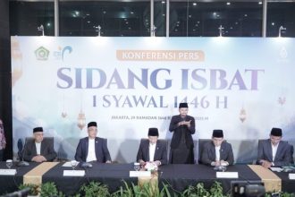 Sidang isbat 1 Syawal 1446 H/Tahun 2025. (Foto : kemenag)