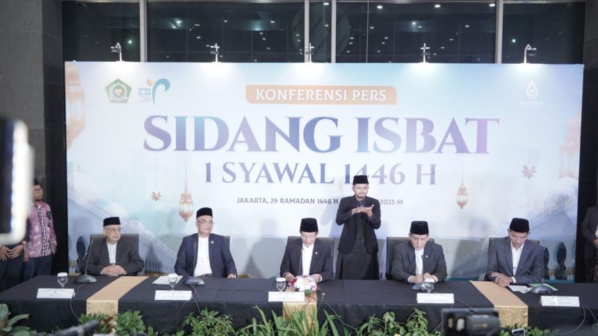 Sidang isbat 1 Syawal 1446 H/Tahun 2025. (Foto : kemenag)