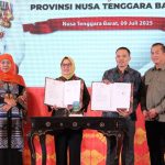 Misi Dagang Jatim-NTB membuahkan hasil 6 MoU kerjasama antara perusahaan dari Jawa Timur dan Nusa Tenggara Barat. (Foto : Wira Jatim)