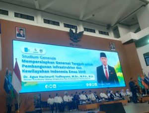 studium generale dari Menko AHY sebagai pesan dan motivasi bagi mahasiswa baru ITS Tahun 2025. (Foto: jero/siginews.com)