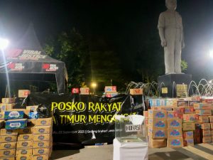 Suasana Posko Rakyat Jawa Timur Menggugat. (foto: jero)
